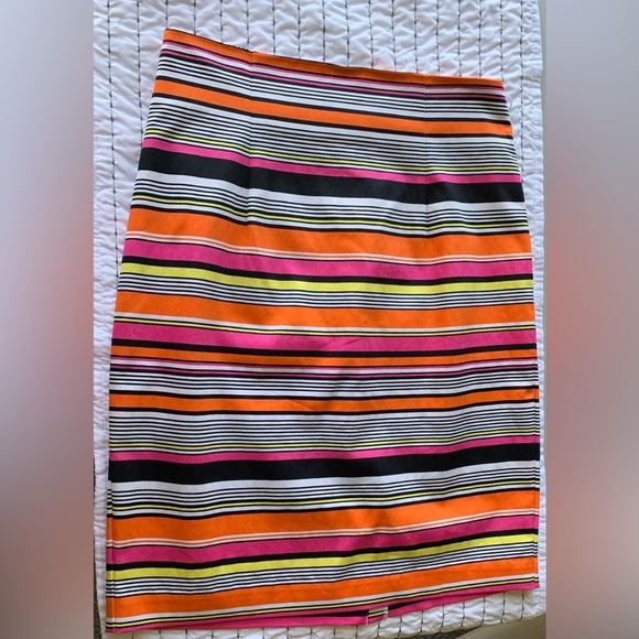 Worthington Dresses & Skirts - Worthington Skirt 8 Stripes Midi Pencil Zipper NWOT
